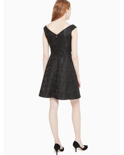 kate spade metallic jacquard dress
