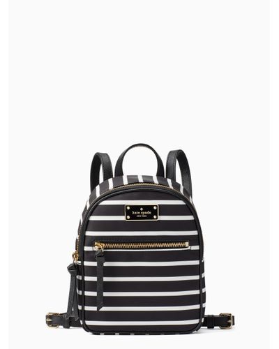 kate spade backpack stripes