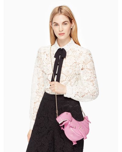 kate spade pink dinosaur purse