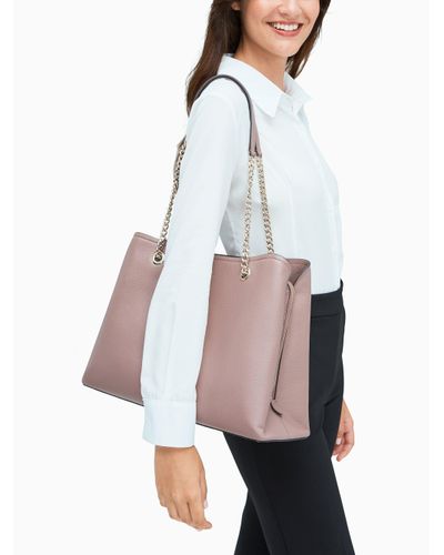 kate spade jordyn large chain handle tote