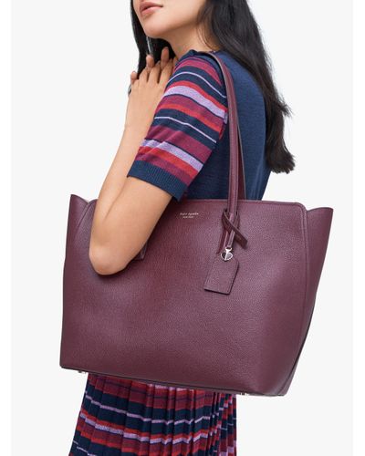kate spade burgundy tote