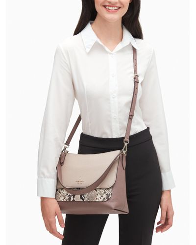 kate spade melody mixed material flap shoulder bag