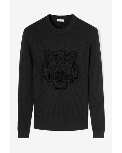 kenzo velvet tiger sweater