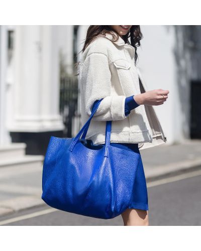 kurt geiger violet horizontal tote