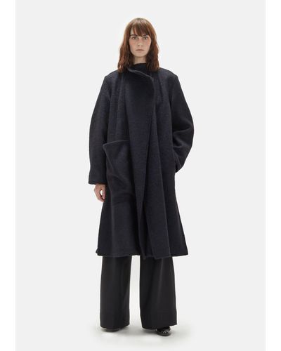 lemaire wrapover coat