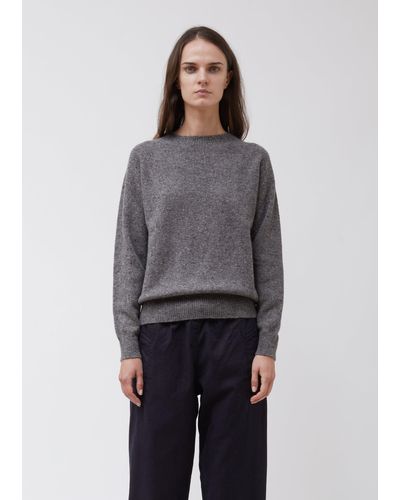 Margaret Howell Classic Donegal Cashmere Crew Neck Sweater in ...