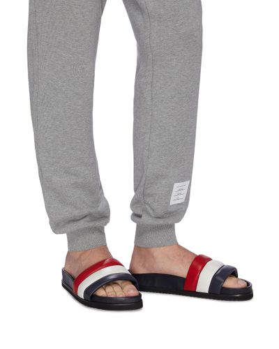 thom browne black flag pool slides