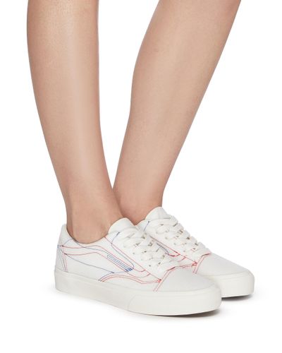 Vans Rubber X Taka Hayashi Diy Low Vlt Lx Customisable Lace Up Sneakers In White Lyst