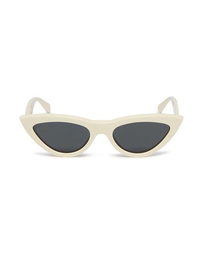 Celine Cat Eye Acetate Sunglasses in Ivory (White) | Lyst