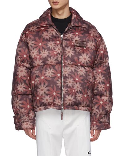 floral puffer jacket mens