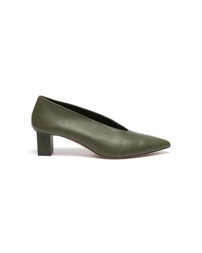 olive green court shoes