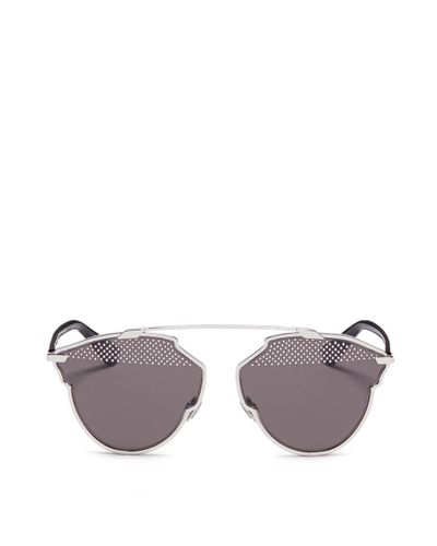 Dior ' So Real S' Stud Lens Panto Sunglasses - Lyst