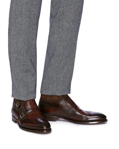 magnanni monk strap boot