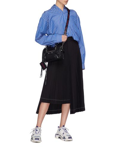 Balenciaga classic mini city logo sale strap