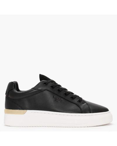mallet grftr leather trainers