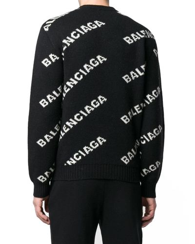 balenciaga logo sweater