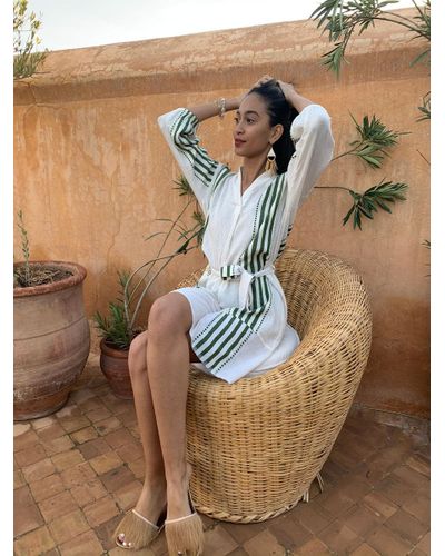 lemlem Cotton Eshe Blouse Dress | Lyst