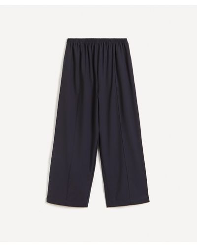 Eskandar Stretch-wool Japanese Trousers in Blue - Lyst