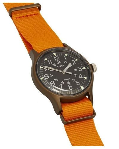 timex orange watch