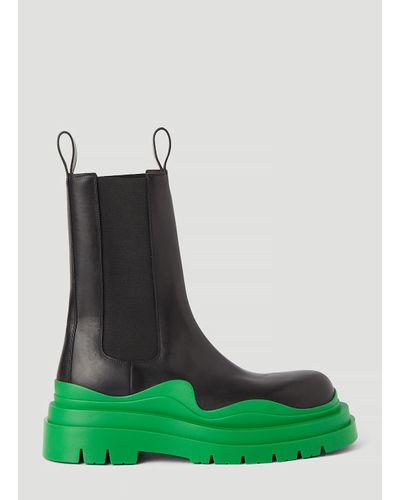 bottega boots green bottom