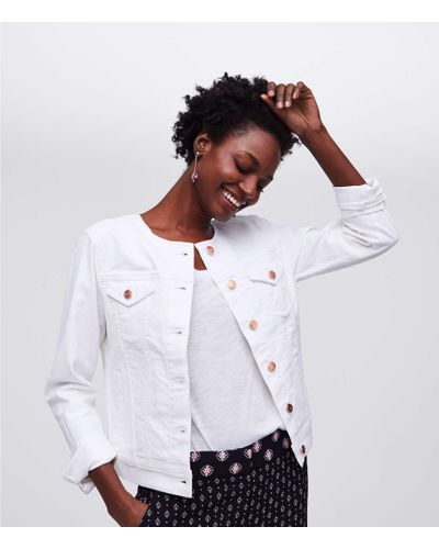 loft petite denim jacket