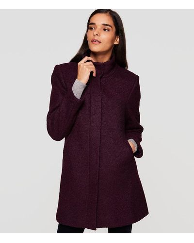 loft purple coat
