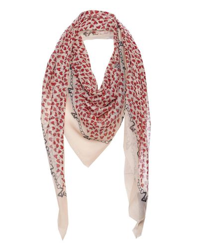 Zadig & Voltaire Kerry Printed Hearts Modal Scarf | Lyst