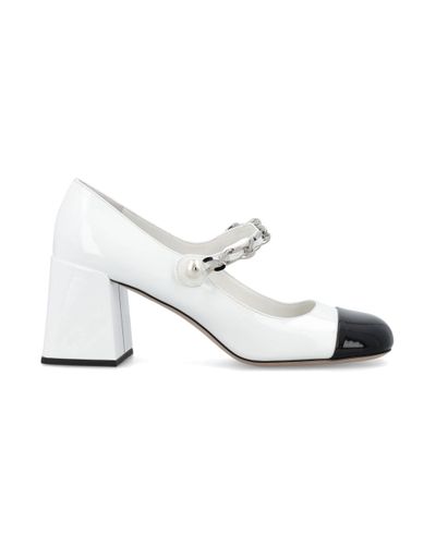 miu miu patent leather mary jane pumps