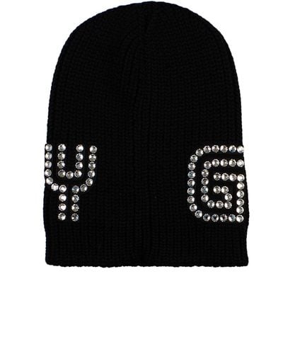 Gucci Wool Black Guccy Hat - Lyst