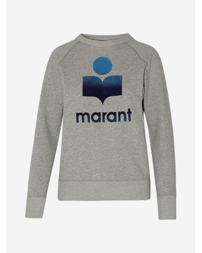 Étoile Isabel Marant Cotton Grey Milly Sweatshirt in Gray - Lyst