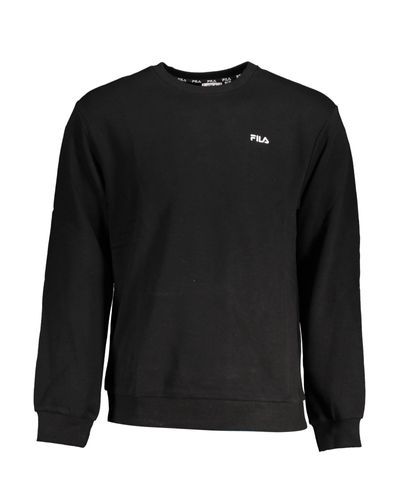 Fila Cotton Sweater in Black for Men | Lyst
