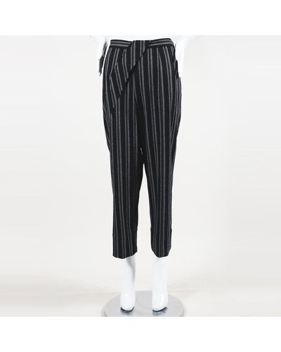 striped cropped pants
