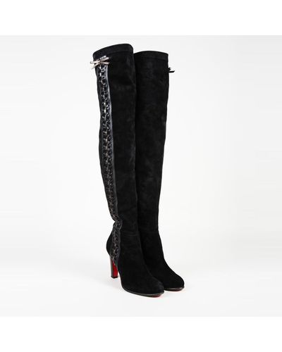 christian louboutin over the knee boot