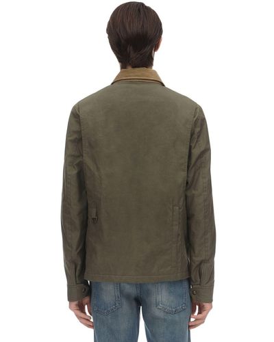 Belstaff Castmaster Waxed Cotton Jacket in Sage Green (Green) for Men ...