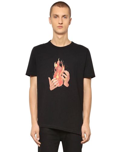 off white fire t shirt