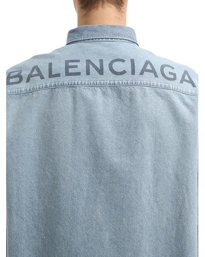 balenciaga back logo shirt
