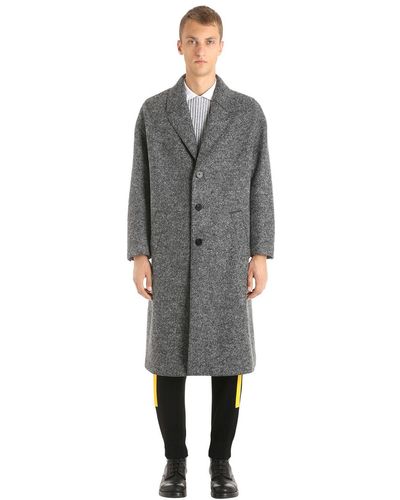 grey felt coat