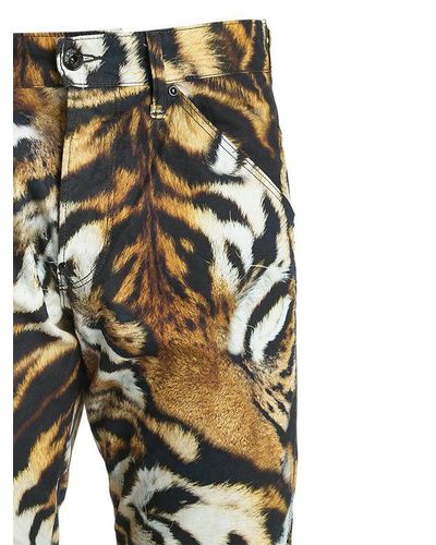G-Star RAW Elwood Tiger Print Denim Jeans for Men - Lyst
