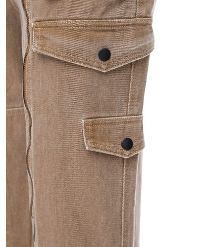 Jaded London Cotton Twill Cargo Pants in Beige (Natural) for Men 