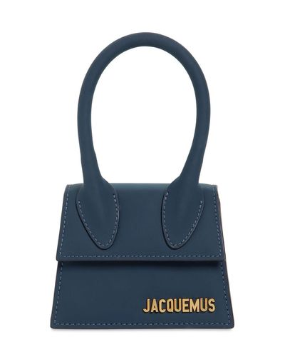 Jacquemus Leather Le Chiquito Bag Matte Navy in Blue | Lyst UK