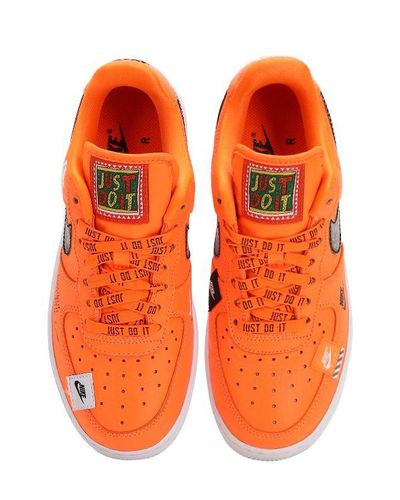 Nike Air Force 1 Just Do It Sneakers in Orange for Men | Lyst Australia