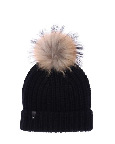 Mackage Doris Cashmere \u0026 Wool Hat W/fur 