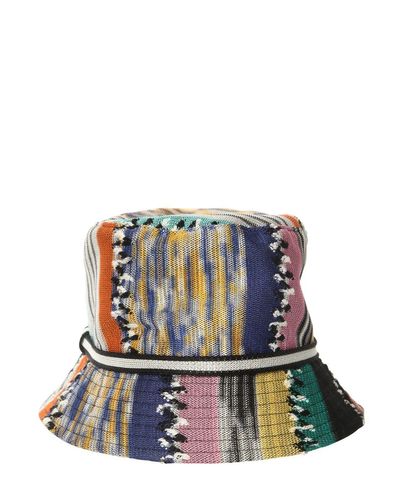 Missoni Synthetic Viscose Bucket Hat in Blue - Lyst