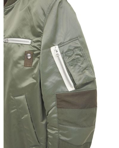 Sacai Synthetic Nylon Twill Ma-1 Bomber Jacket for Men - Lyst