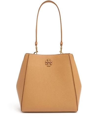 Tory Burch Mujer Bolso Bucket Mcgraw De Piel Unique - Neutro