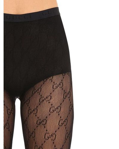 gucci distressed stockings