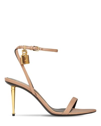 tom ford 85mm lock leather sandals