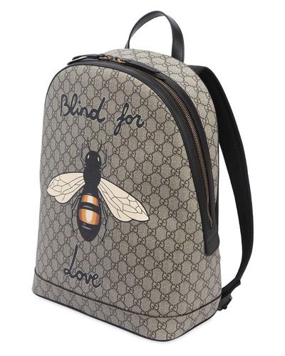 gucci supreme bee backpack