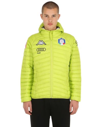 Kappa Fisi Italian Ski Team Primaloft Jacket in Green Lime (Green) for Men  - Lyst