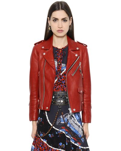 coach leather jacket womens